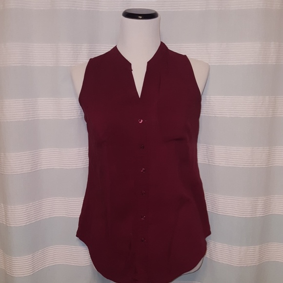 Maroon button up tunic - Picture 1 of 3